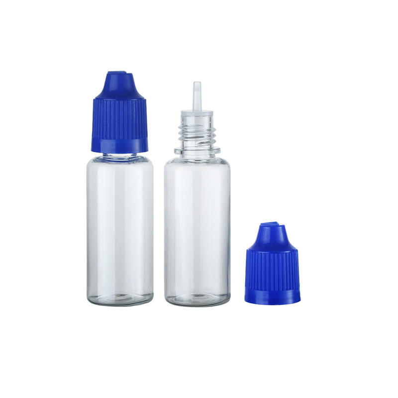15ml Pet Water Cosmetic Dropper Spray E-Juice Packaging Bottle with Tamperptoof Screw Cap