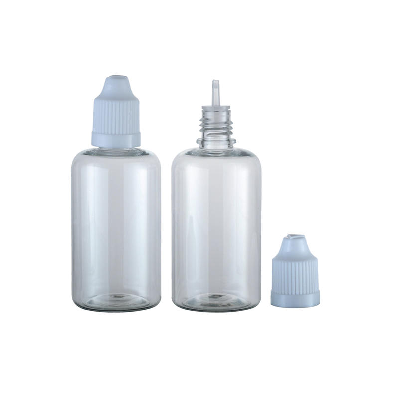 50ml Pet Water Cosmetic Dropper Spray E-Juice Packaging Bottle with Tamperptoof Screw Cap