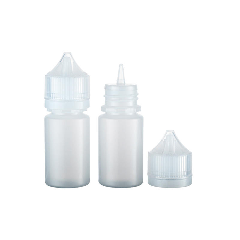 PE06 30ml PE Water Cosmetic Dropper Spray E-Juice Packaging Bottle with Screw Cap