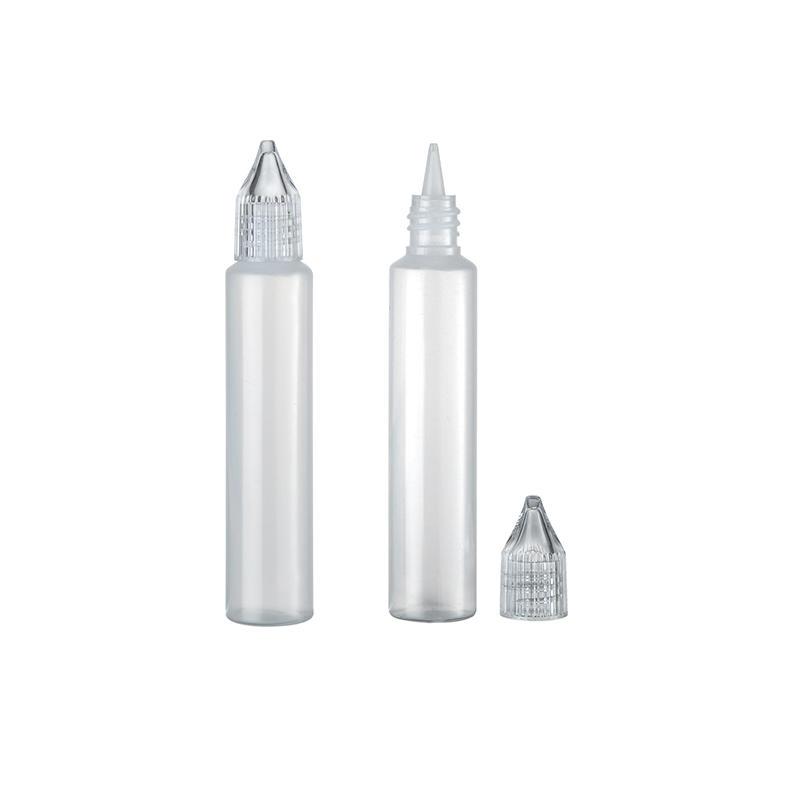 PE04 30ml PE Water Cosmetic Dropper Spray E-Juice Packaging Bottle with Screw Cap